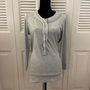 JCrew gray Henley shirt